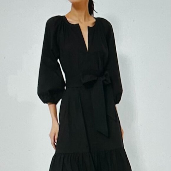 Tuckernuck Black Lyles Dress Sz L - Picture 7 of 9